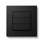 Interrupteur Classic 1/2/3 Boutons – Lumi Classic Series Dry Contact Noir Mat