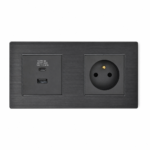 Panneau Tête de Lit Confort – Lumi Metal Series | Prise Française + USB-C/USB-A
