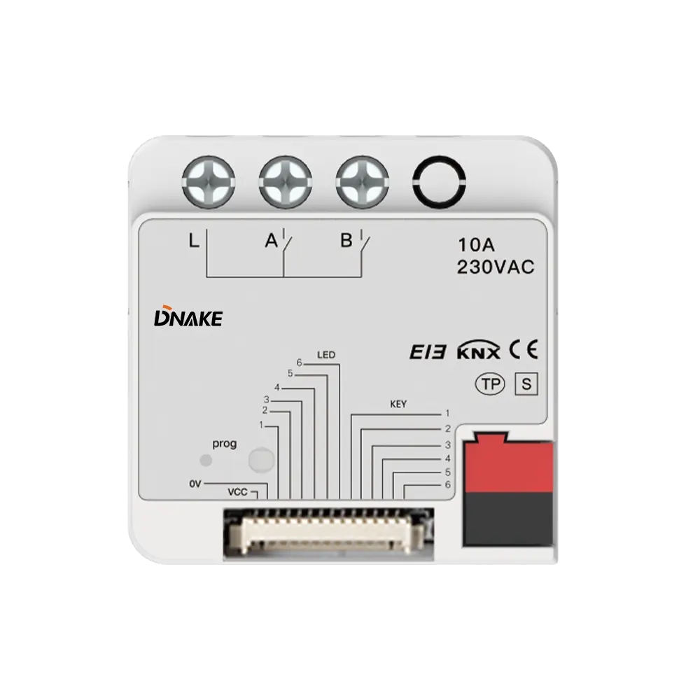 2-Channel-Switch-Module Module Switch 2 Canaux 10A KNX DNAKE – Contrôle Éclairage & Charges Électriques – Image 1