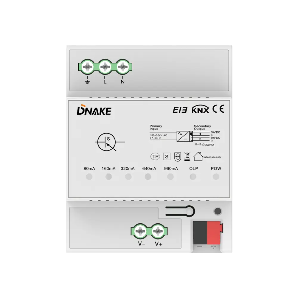 Power-Supply-Module-960mA-NEW Module d'Alimentation 960mA KNX DNAKE – Alimentation Bus KNX/EIB 30V DC Stabilisé – Image 1