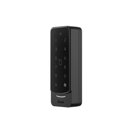 Terminal de contrôle d’accès DNAKE AC02C vu de profil, design ultra-fin 50 mm