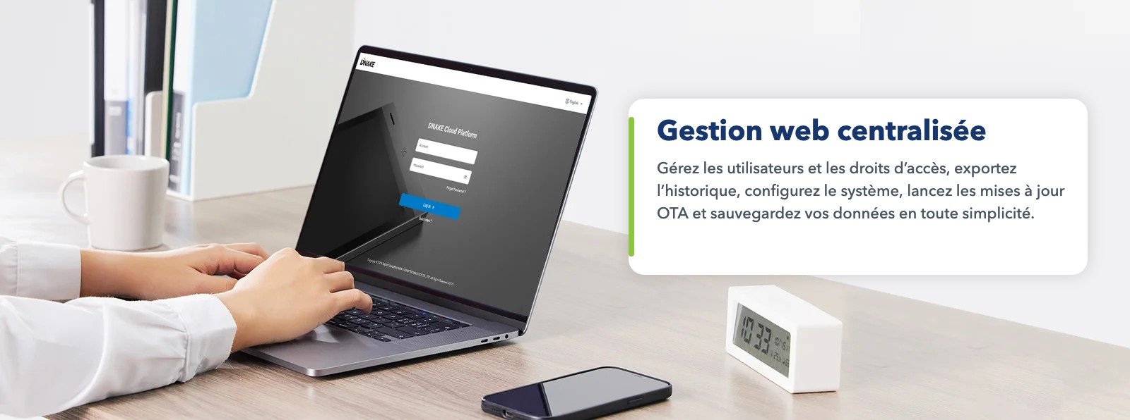 Gestion web centralisée des accès DNAKE AC02C depuis un ordinateur