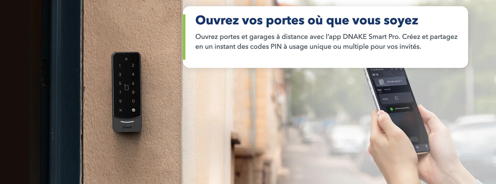 Ouverture de porte à distance avec l’application DNAKE Smart Pro et le terminal AC02C